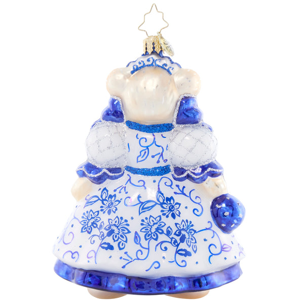 Christopher Radko Chinoiserie Muffy 2024 Ornament Blue