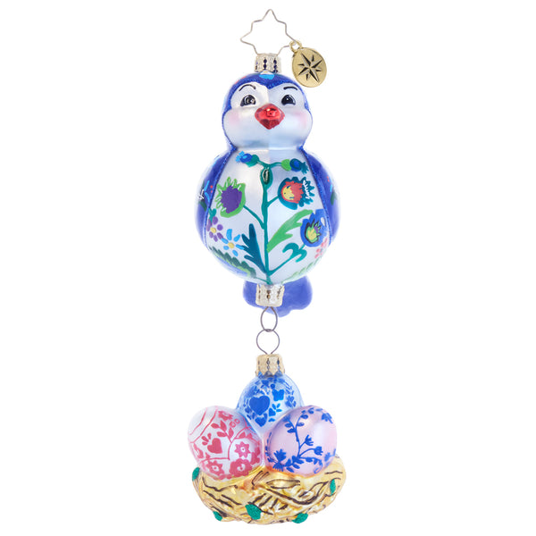 Christopher Radko Folklore Feathered Friend Bird Ornament