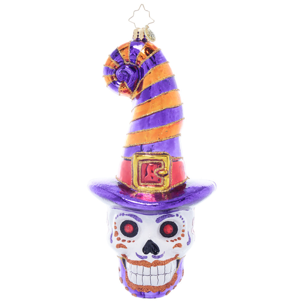 Christopher Radko Halloween Skull and Sorcery Ornament
