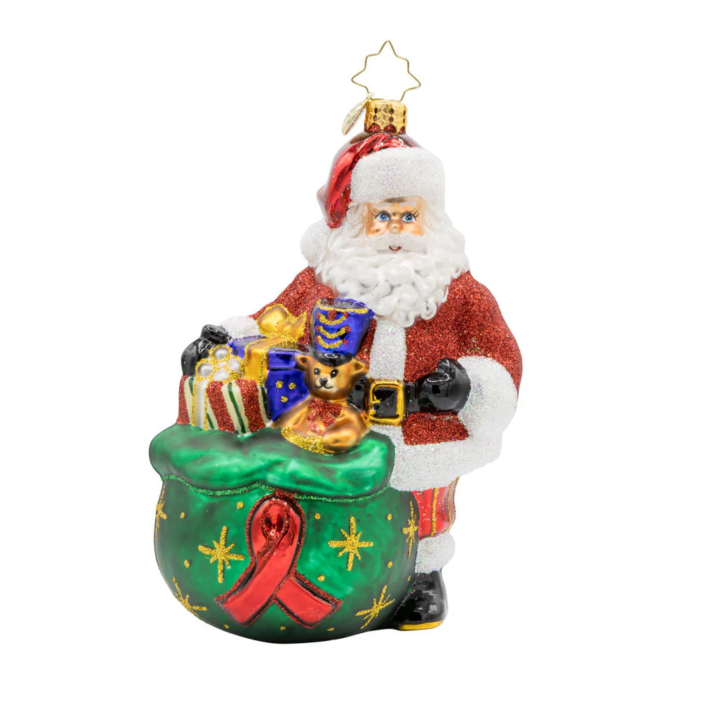 2025 Christopher Radko Aids Red Ribbon Reminder Ornament