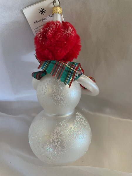 Christopher Radko Frosty Cheer Italian Snowman Ornament - Packages