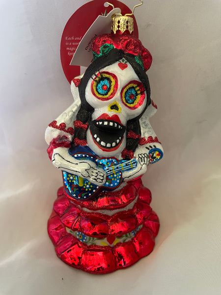 Christopher Radko Spooky La Catrina Lady Day of the Dead Ornament