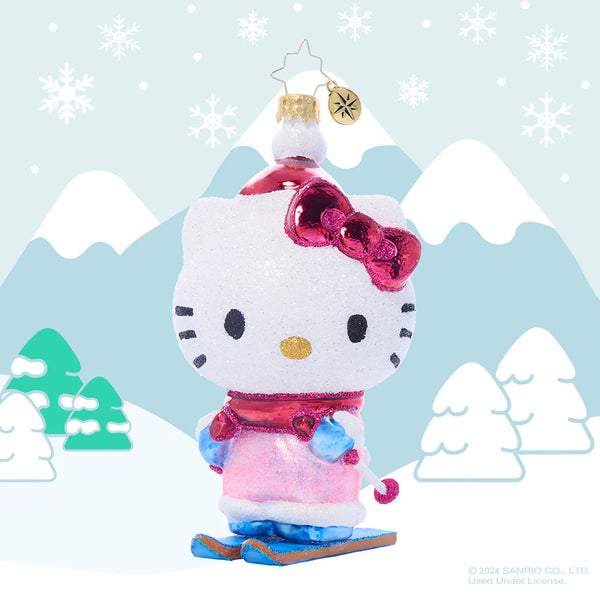 Christopher Radko Hello Kitty Aspen Vacation Skiing Ornament