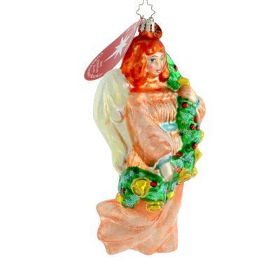 Christopher Radko Gloria Garland Angel Red Hair Ornament