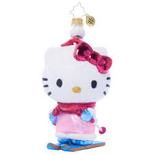 Christopher Radko Hello Kitty Aspen Vacation Skiing Ornament