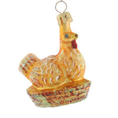 Christopher Radko Barnyard Beauties HEN Little Gem Ornament