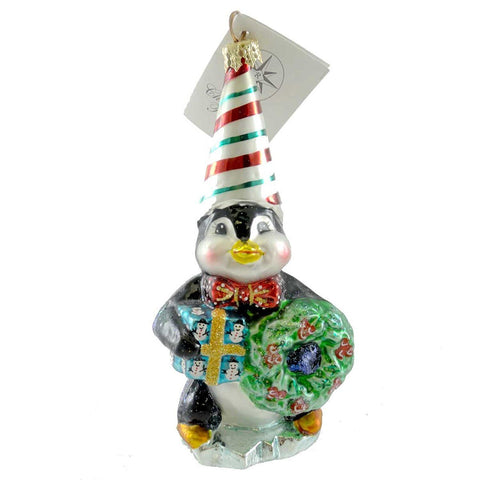 Christopher Radko Christmas Party Penny Penguin Ornament 01-0154-0