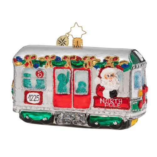 Christopher Radko Speeding Through The City Subway Ornament