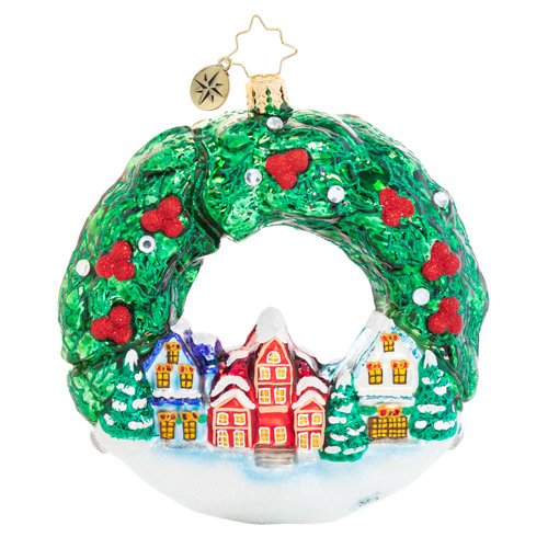 Christopher Radko An All-Around Christmas Town! Wreath Ornament