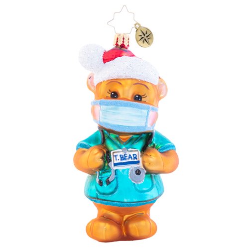 Christopher Radko Dr Ted E Bear Doctor Christmas Ornament 1/2 off!