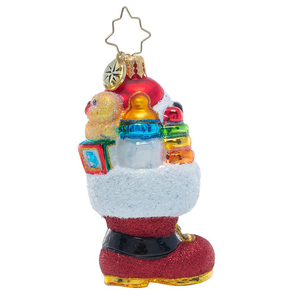 Christopher Radko Baby's Got The Boot Of Loot Little Gem Ornament