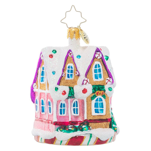 Christopher Radko Marvelous In Mint Little Gem Candy House Ornament