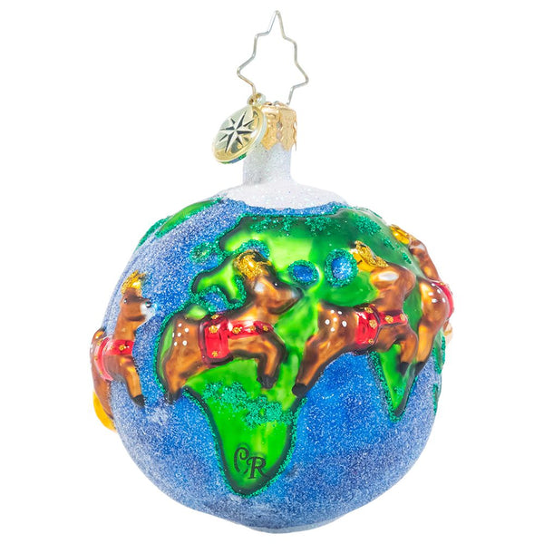 Christopher Radko All I Want For Christmas Gem World Peace Ornament