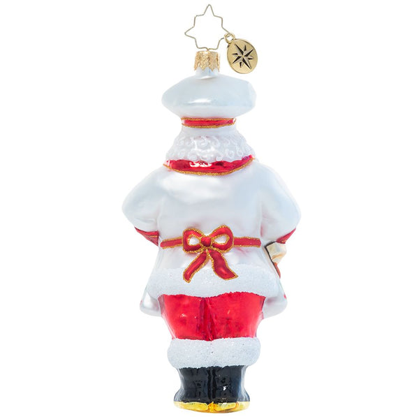 Christopher Radko Cheerful Christmas Confectioner Santa Chef Ornament