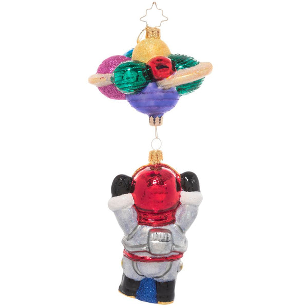 Christopher Radko Santa in Space 2 part Astronaut Ornament