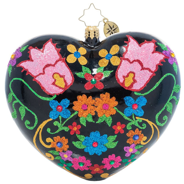 Christopher Radko Sugar Skull Sweethearts Day of Dead Ornament