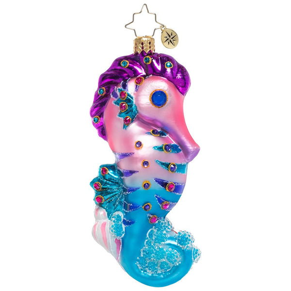 Christopher Radko Jewels of the Sea Seahorse Beach Ornament