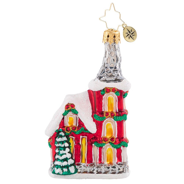 Christopher Radko The Charming Chapel Little Gem Church Ornament