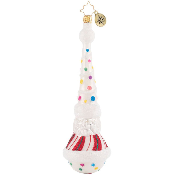 Christopher Radko Candy-Dotted Claus Santa Ornament