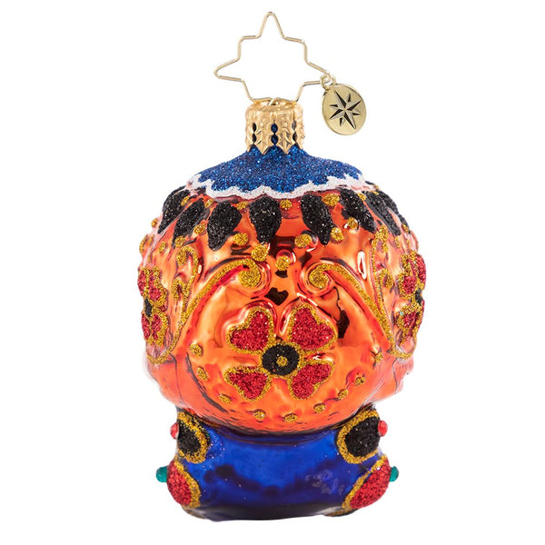 Christopher Radko Colorful Calavera Little Gem Skull Ornament