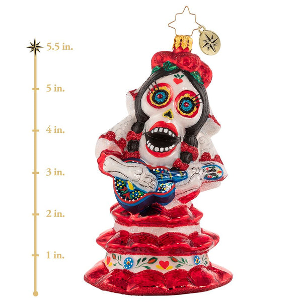 Christopher Radko Spooky La Catrina Lady Day of the Dead Ornament