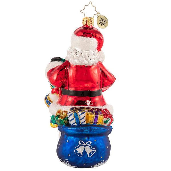 Christopher Radko Charming Chimer Santa  & Bells Ornament