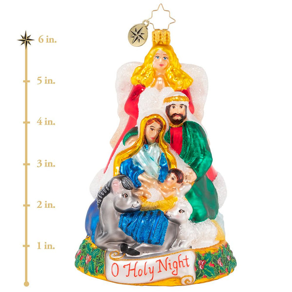 Christopher Radko All Is Calm And Bright Nativity Holy Famliy Ornament