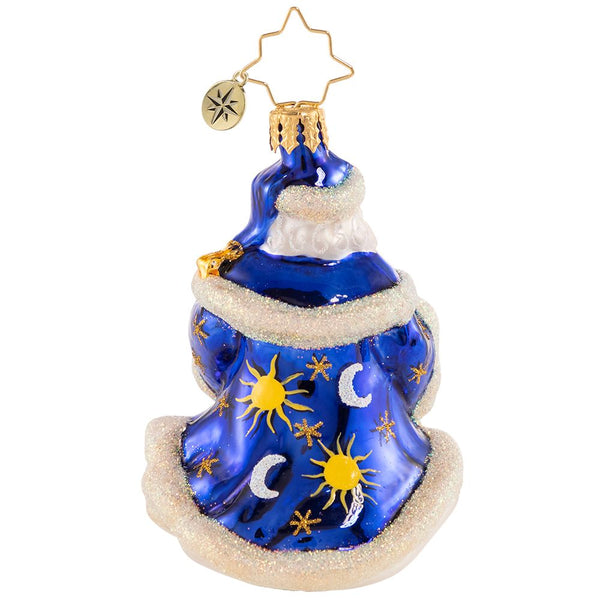 Christopher Radko Celestial Santa Little Gem Moons Stars Ornament