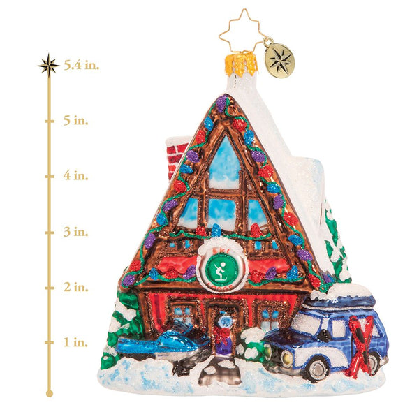 Christopher Radko Hillside For The Holidays Cabin Ornament