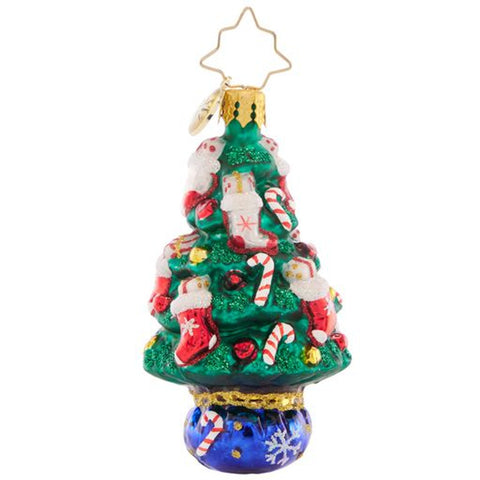 Christopher Radko Candy Cane Conifer Tree Little Gem Ornament