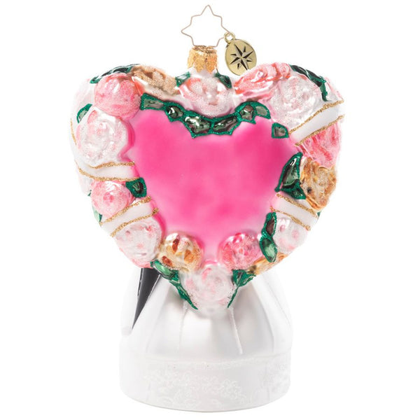 Christopher Radko Love Is In The Air Wedding Couple Ornament