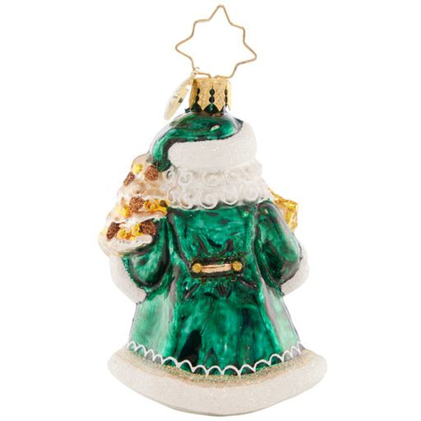 Christopher Radko Emerald City Santa Little Gem Ornament