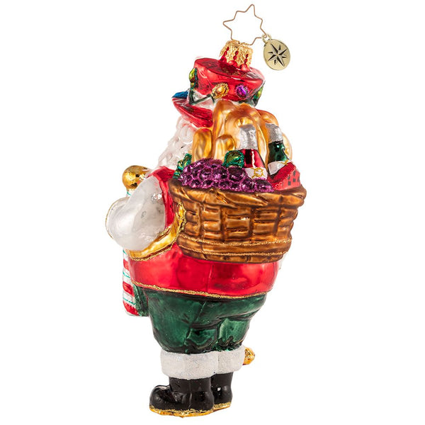 Christopher Radko Picnic Time! Santa Ornament