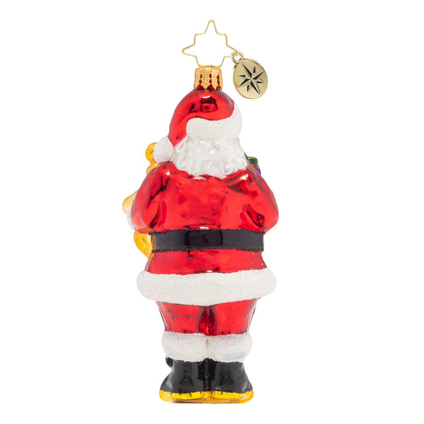Christopher Radko Special Surprise Santa & Teddy Bear Ornament