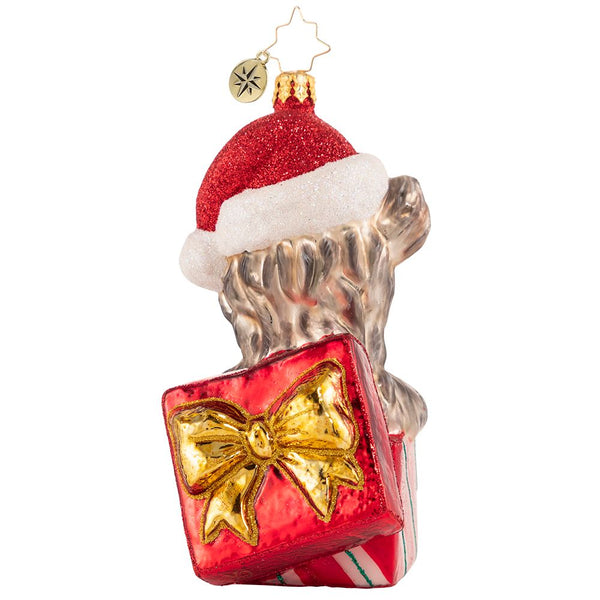 Christopher Radko The Gift Of Puppy Love Dog Ornament