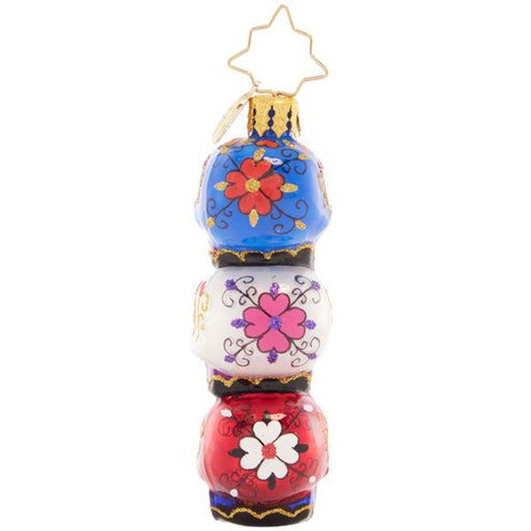 Christopher Radko Spooky Sugar Skulls Little Gem Ornament