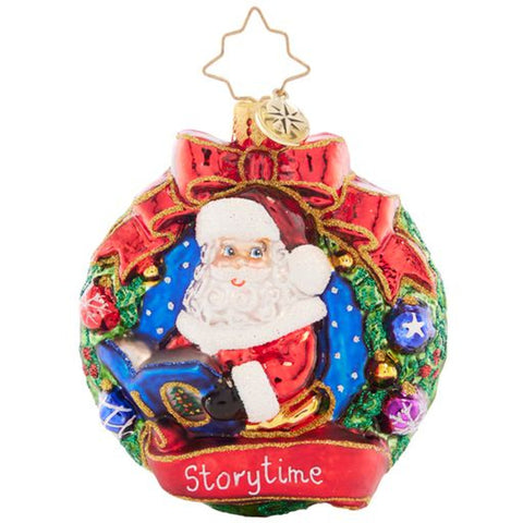 Christopher Radko Santa's Story Time Little Gem Ornament