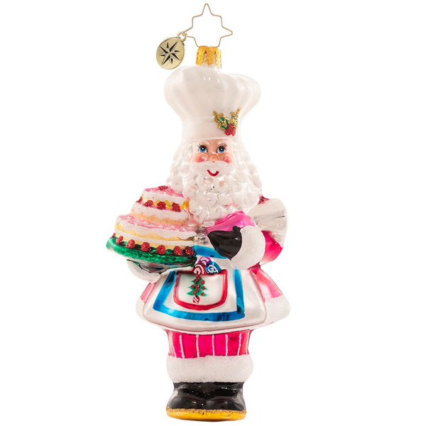 Christopher Radko Santa's Tower Of Flour! Baker Ornament