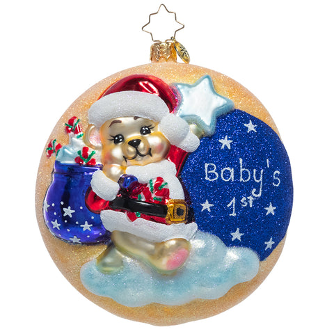 Christopher Radko Baby Darling 1St First Christmas Moon Ornament