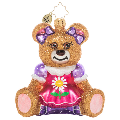 Christopher Radko Darling Teddy Bear Girl Ornament
