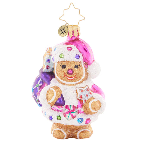 Christopher Radko Gingersnap Santa Gem Ornament