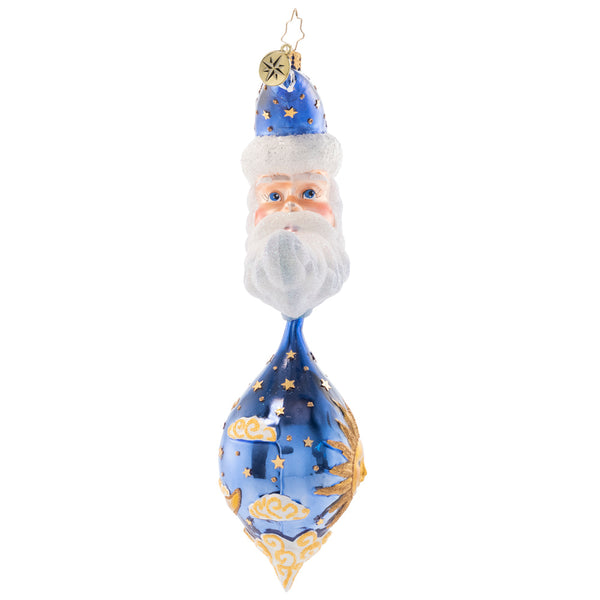 Christopher Radko Day Star Santa Celestial Ornament