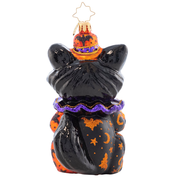 Christopher Radko Halloween Dapper Black Cat Ornament