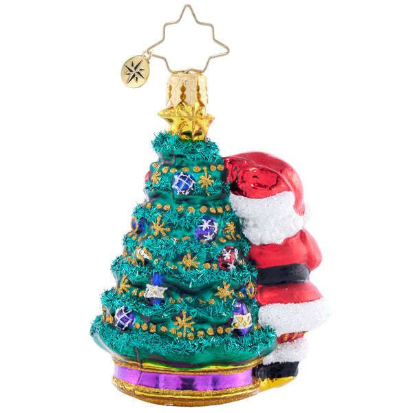 Christopher Radko Deck The Halls Santa Gem Ornament