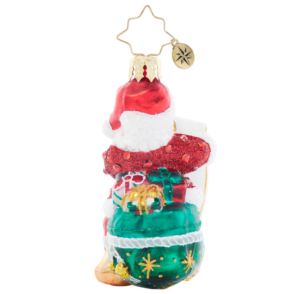 Christopher Radko 2024 Dated Holly Jolly New Year Santa Gem Ornament