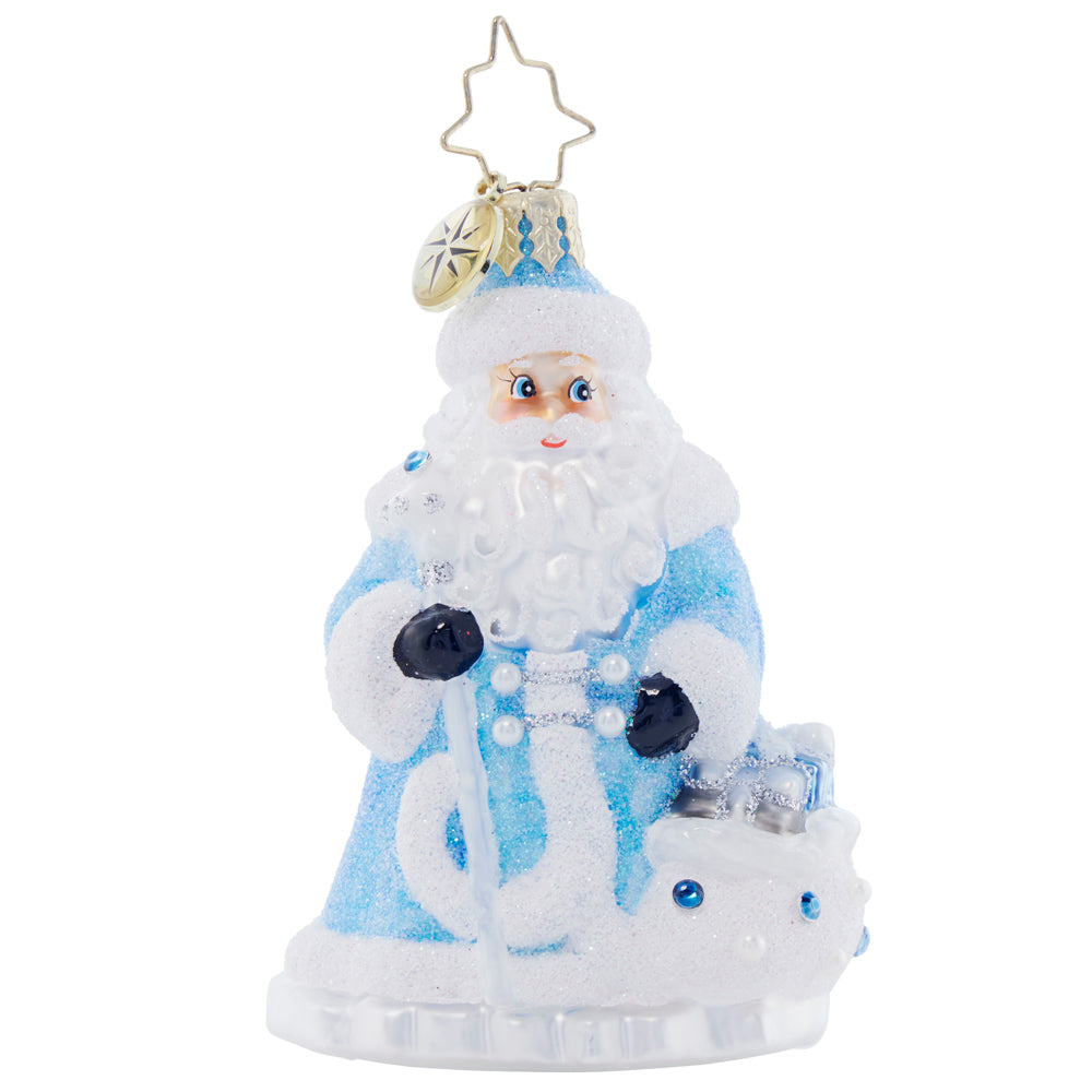 Christopher Radko Frosty Father Christmas Santa Gem Ornament