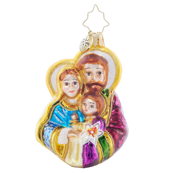 Christopher Radko The Love Of A Holy Family Nativity Gem Ornament