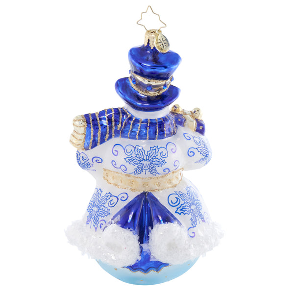 Christopher Radko Charming Chinoiserie Snowman Ornament