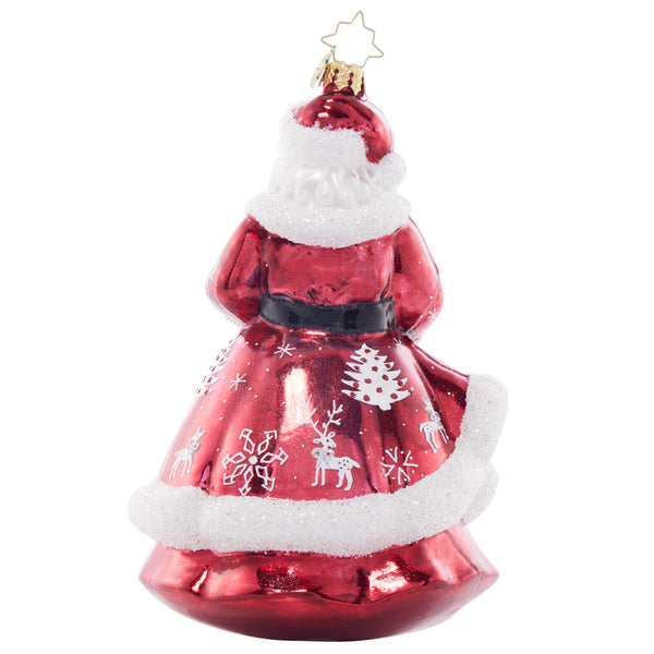Christopher Radko Frosty Fawn Santa Father Christmas  Ornament