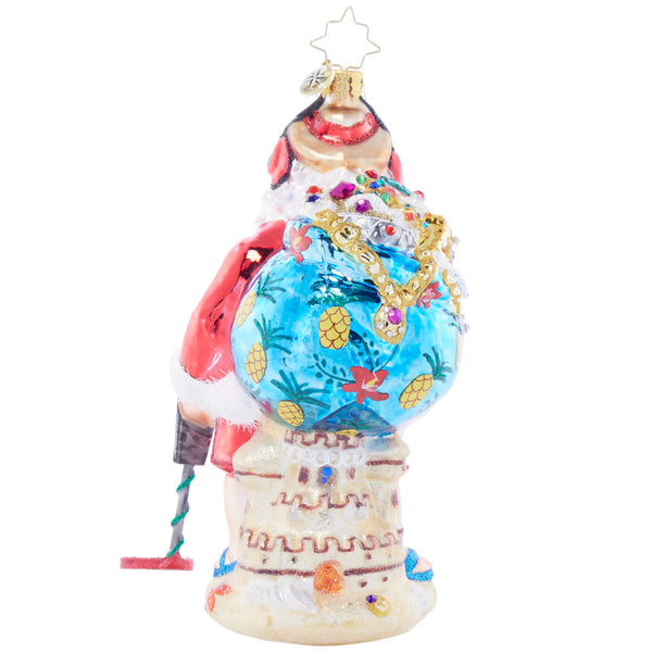 Christopher Radko Seaside Scavenger Santa Ornament